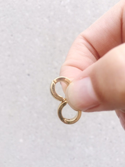 Thumbnail: TINY HOOP THERE IT IS EARRINGS