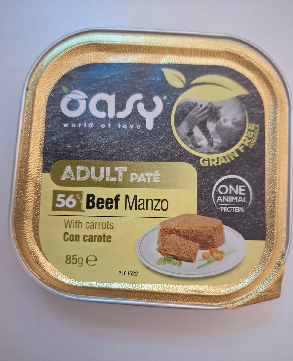 OASY מעדן חתול ללא דגנים - 80 גרם