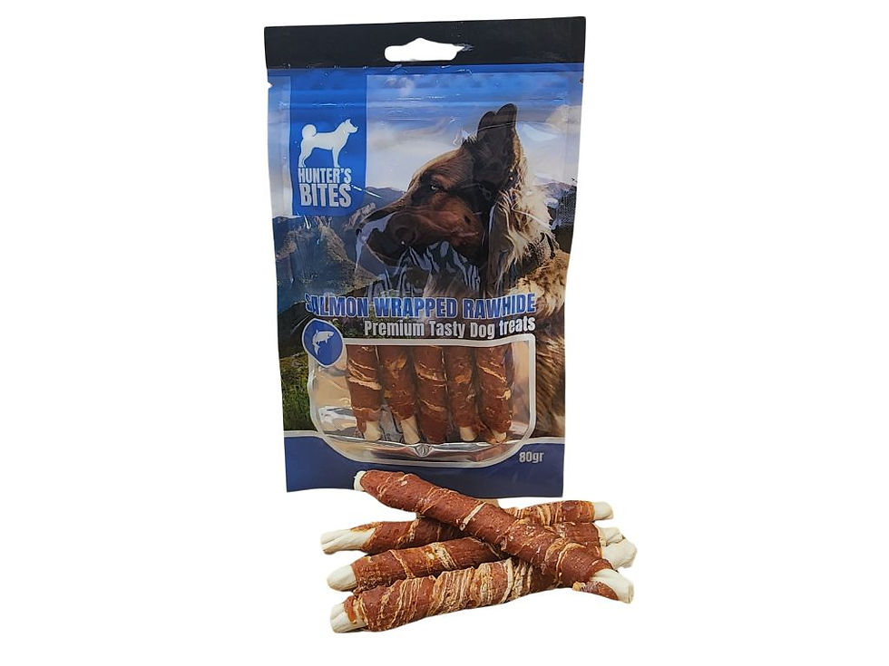 חטיף האנטר מקבל עטוף סלמון 80 גרם