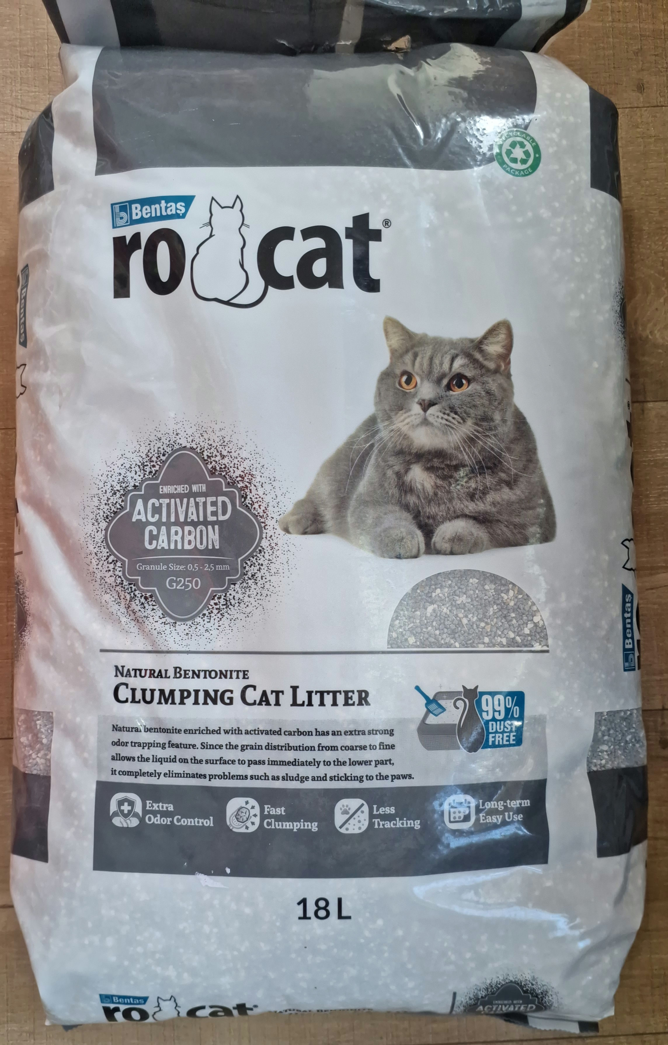 חול רוקט מתגבש עם פחם - 18 ליטר