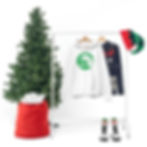 Thumbnail: White/Green Logo Hooded Sweatshirt