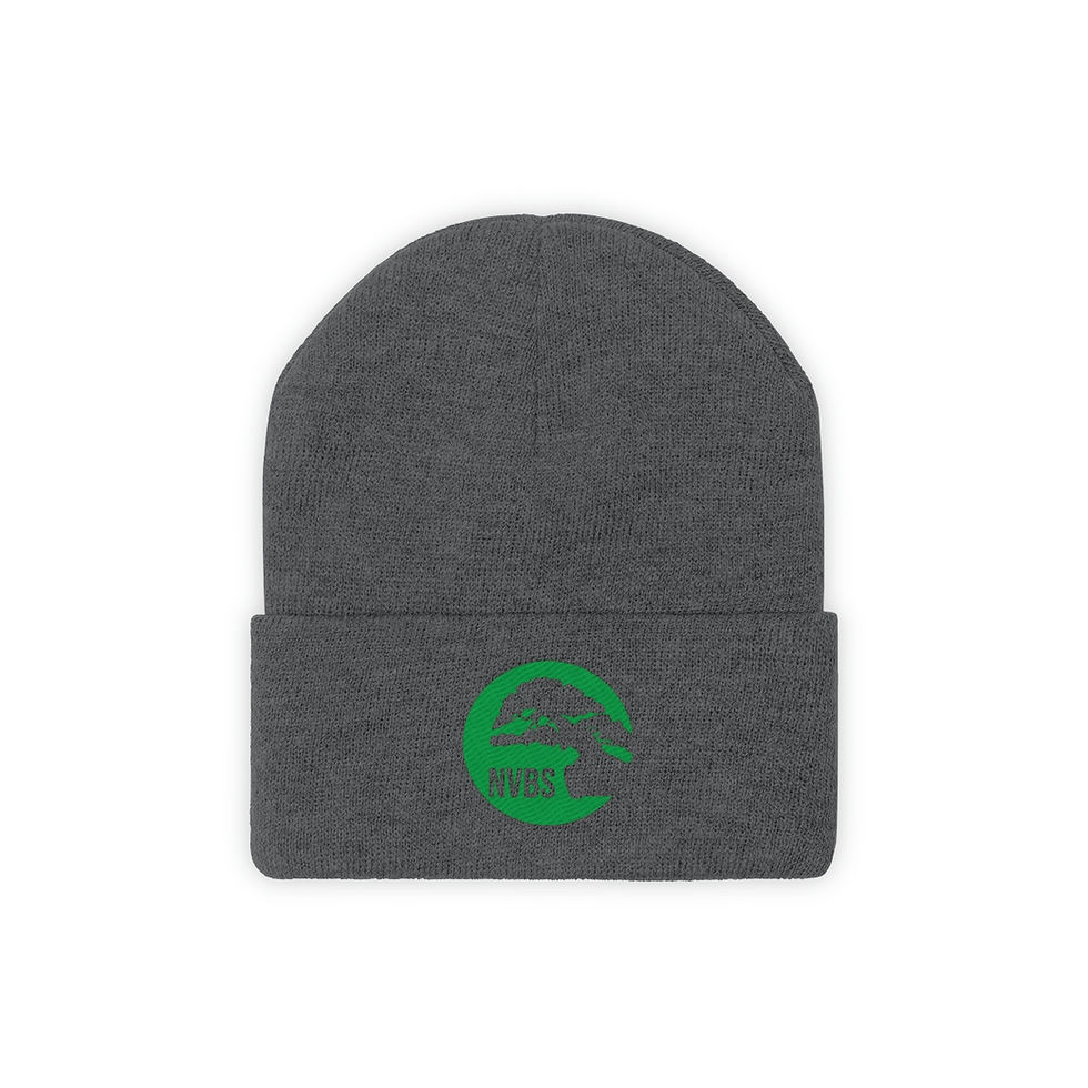 Thumbnail: Knit Beanie in colors/green logo