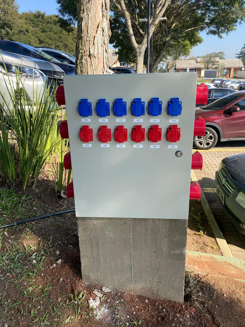 Painel de tomadas