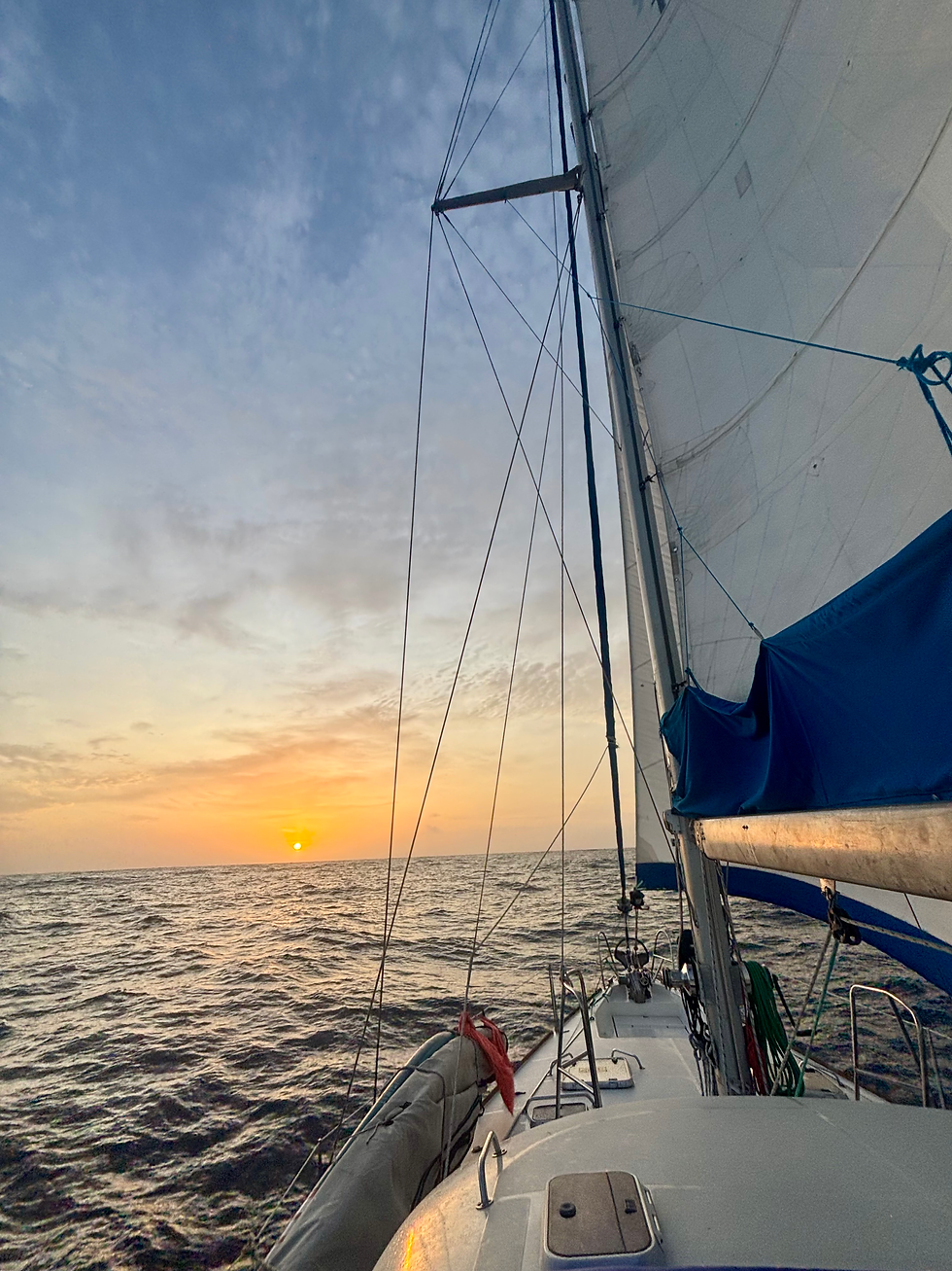 sunrise on open ocean !