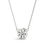 Thumbnail: 1CT LAB ROUND SOLITAIRE DIAMOND NECKLACE