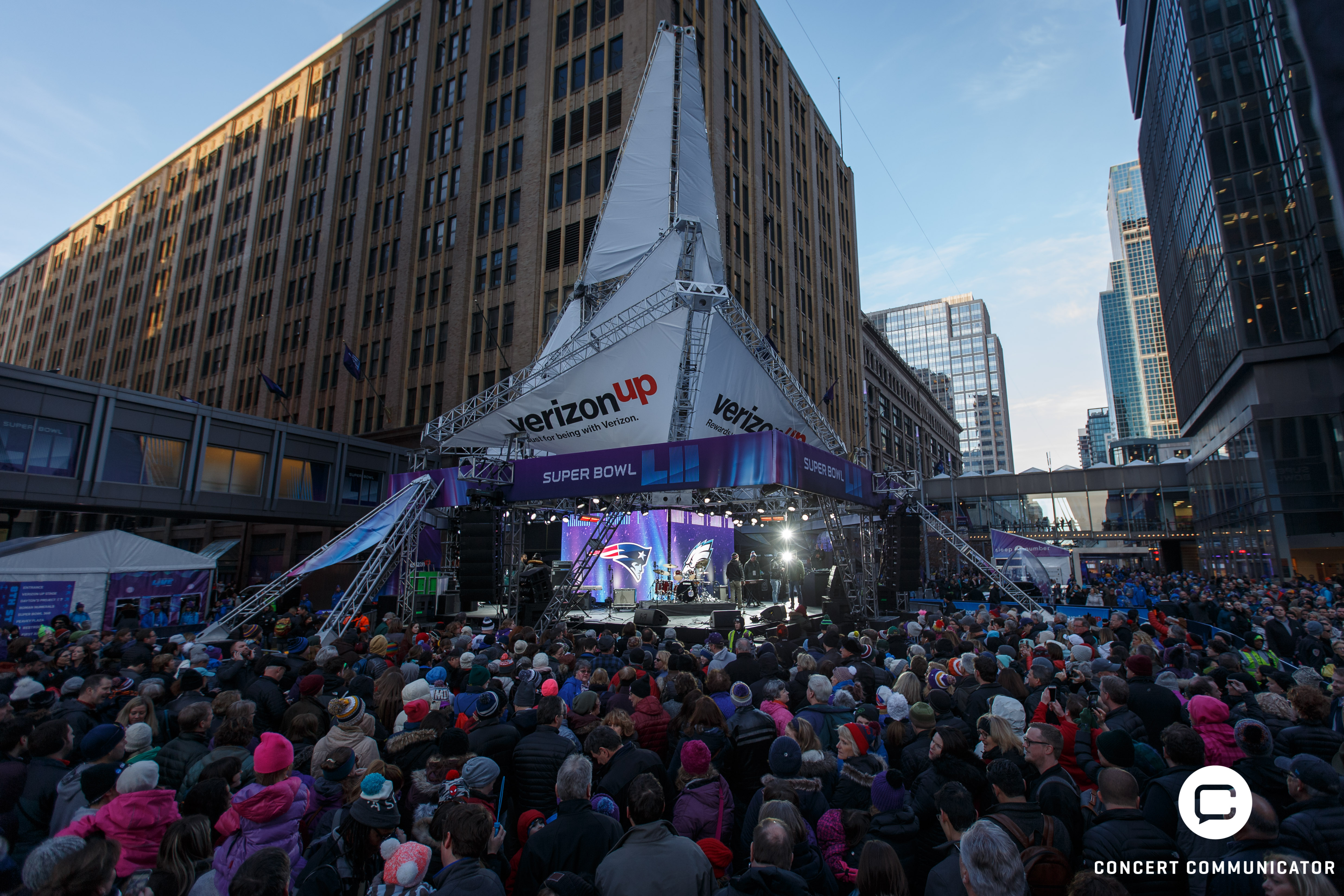 Verizon Up Stage @ Super Bowl Live