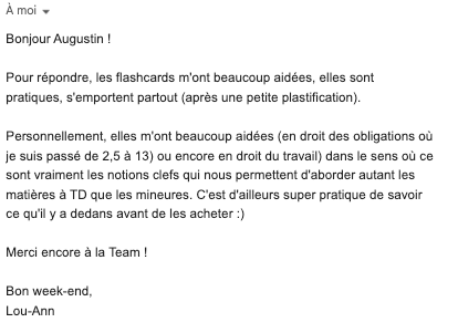 Miniature : avis flashcards droit des obligations