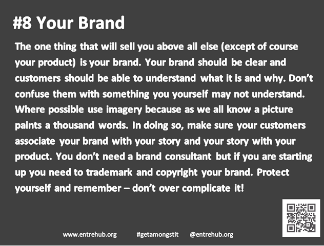 #8 Your brand