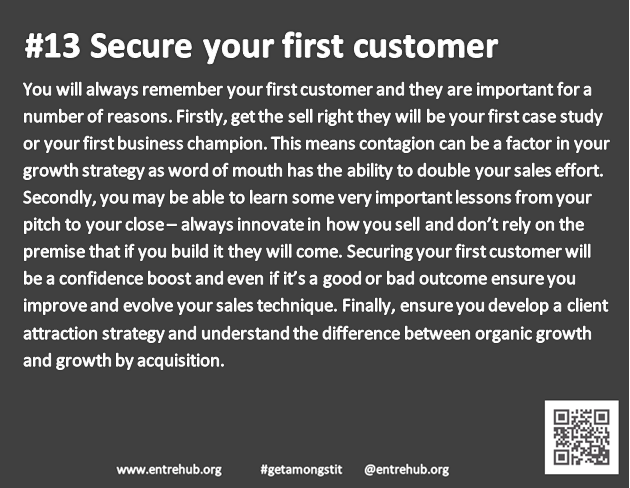 #13 Your first client