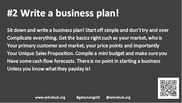 #2 Write a business plan