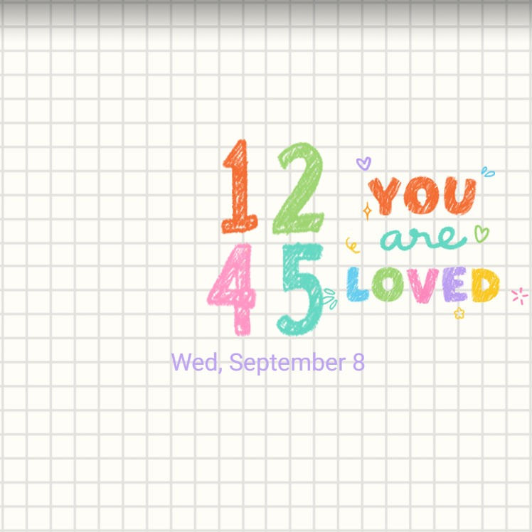 縮圖：You Are Loved_Doodles Crayon Art in Notebook Paper
