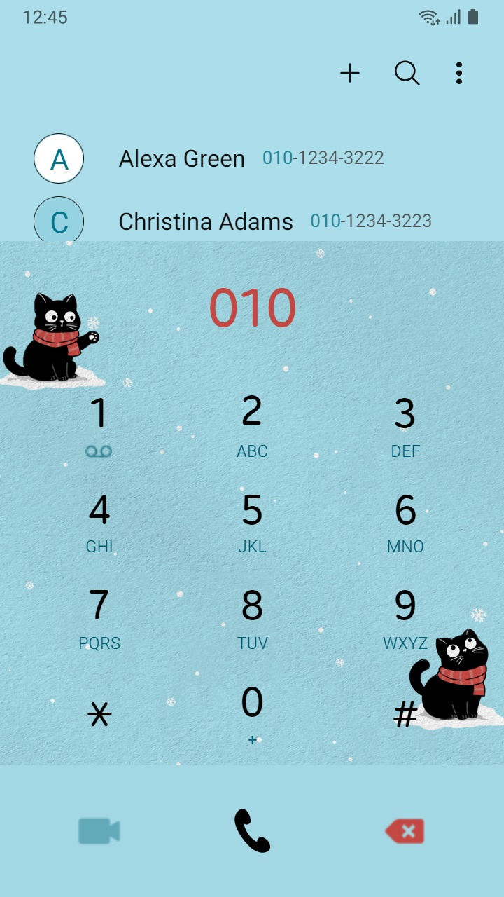 縮圖：Let it Snow_Cute Winter Black Cat