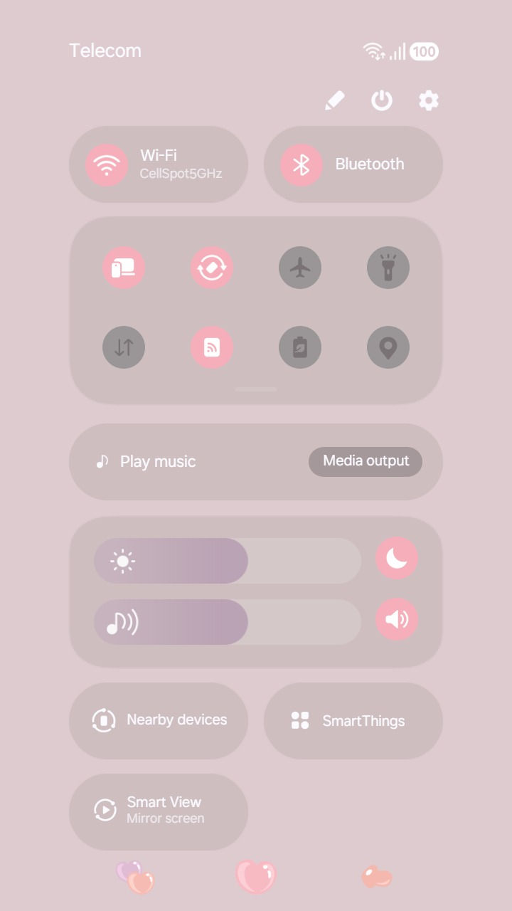 縮圖：Cute Pastel Purple Pink Bubble Heart Aesthetic