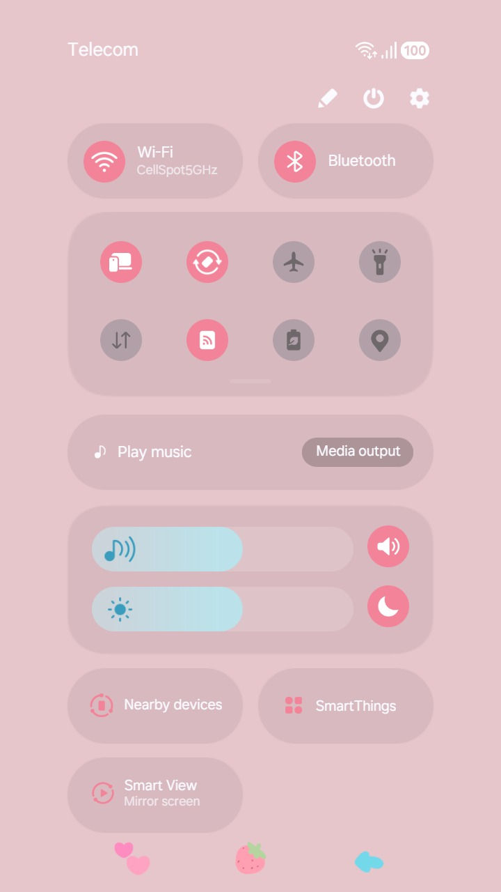 縮圖：Cute Pastel Strawberry Caro Pattern