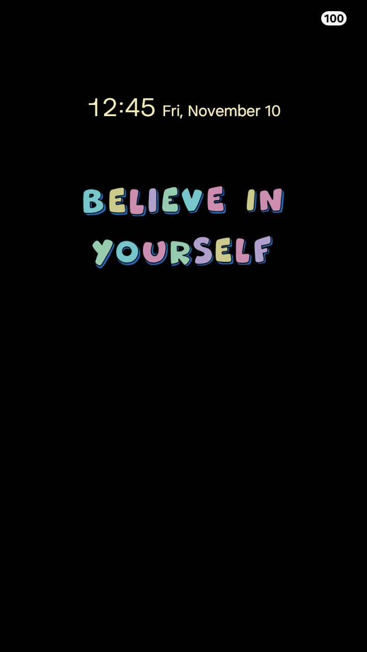 縮圖：Animated Cute Colorful ♥ Reminder Believe In Yourself | Daily Motivation Series