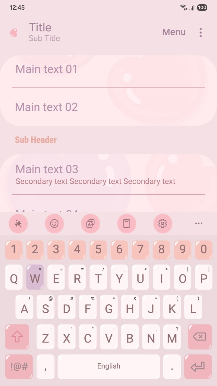 縮圖：Cute Pastel Purple Pink Bubble Heart Aesthetic
