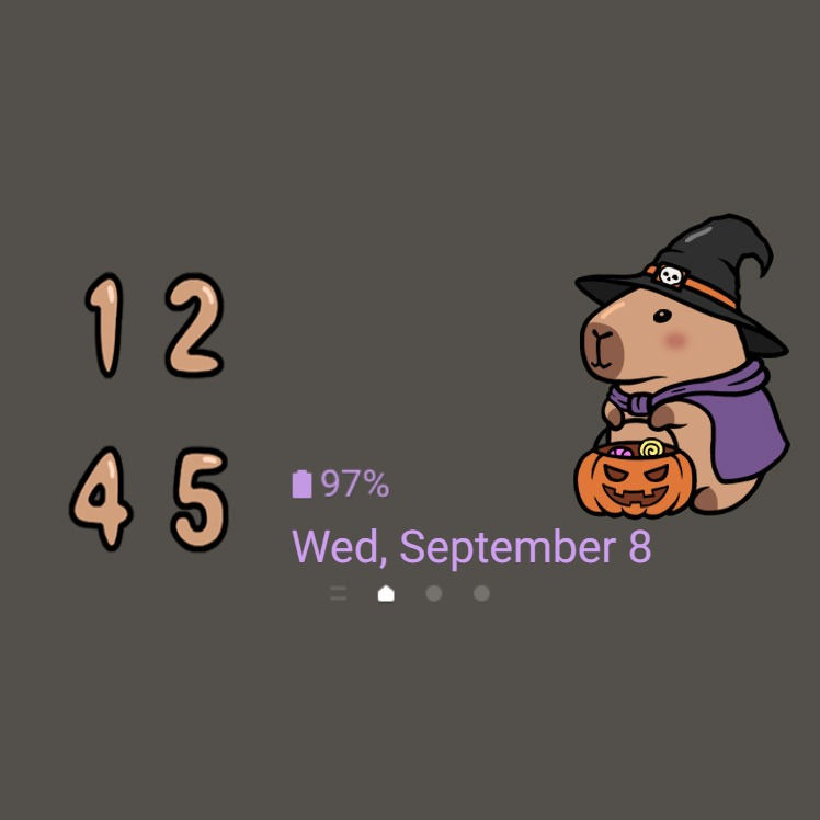 縮圖：Cappy Halloween_Cute Cabybara with Jack O Lantern