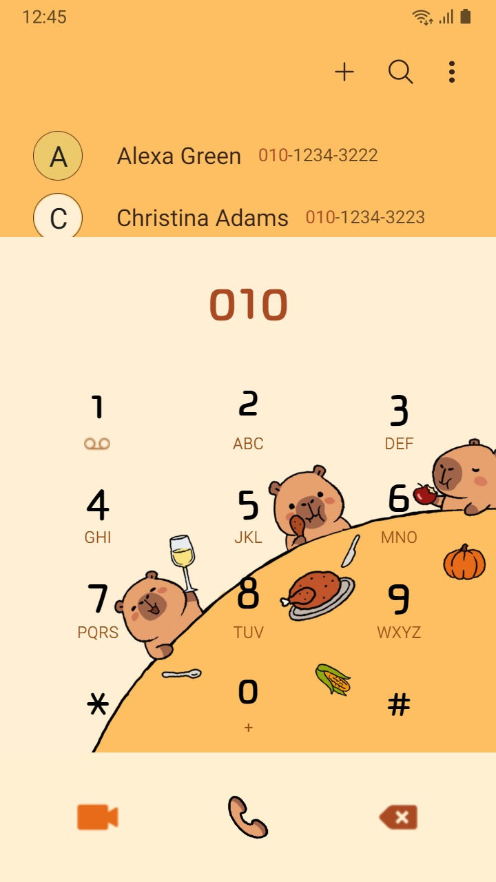 縮圖：Funny Capybaras Thanksgiving Dinner Party
