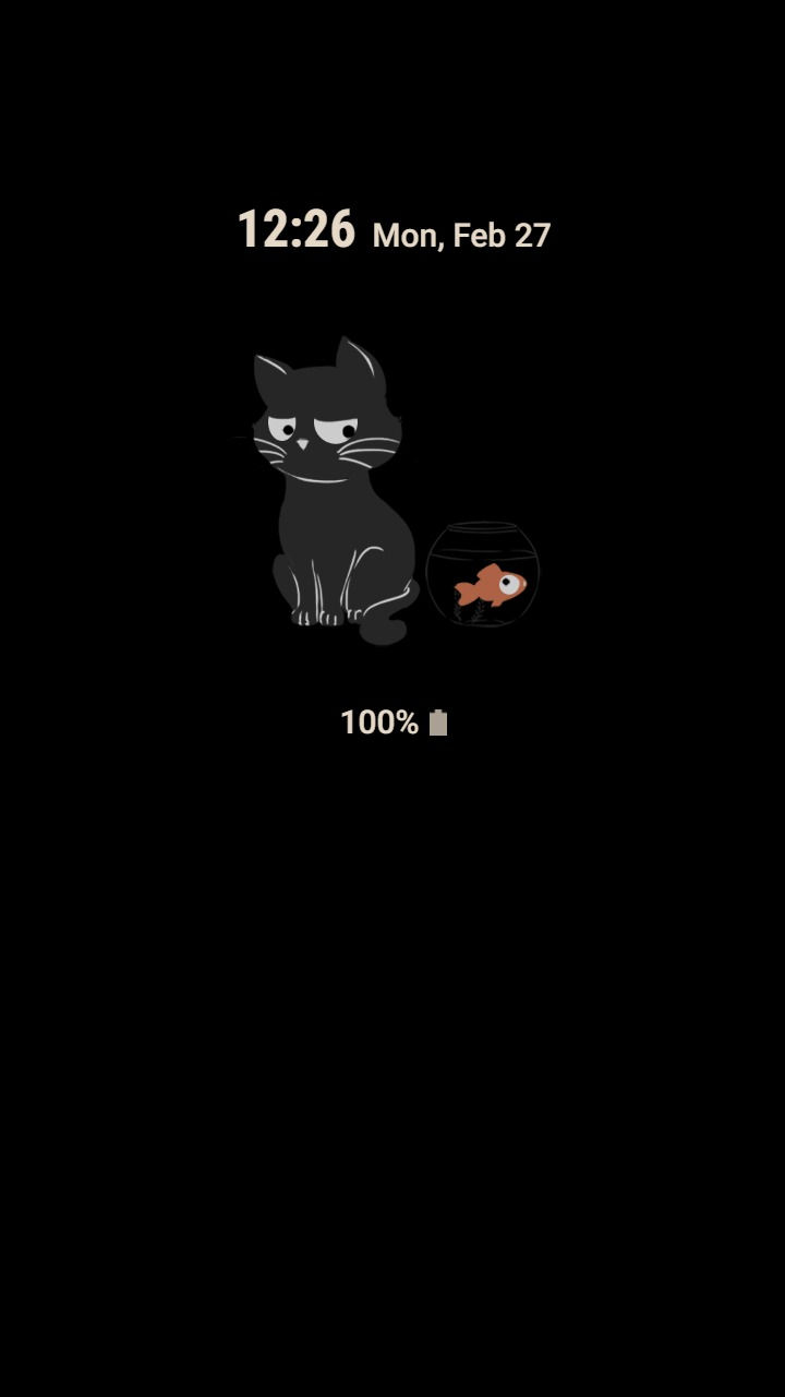 Thumbnail: Black Cat And Fish