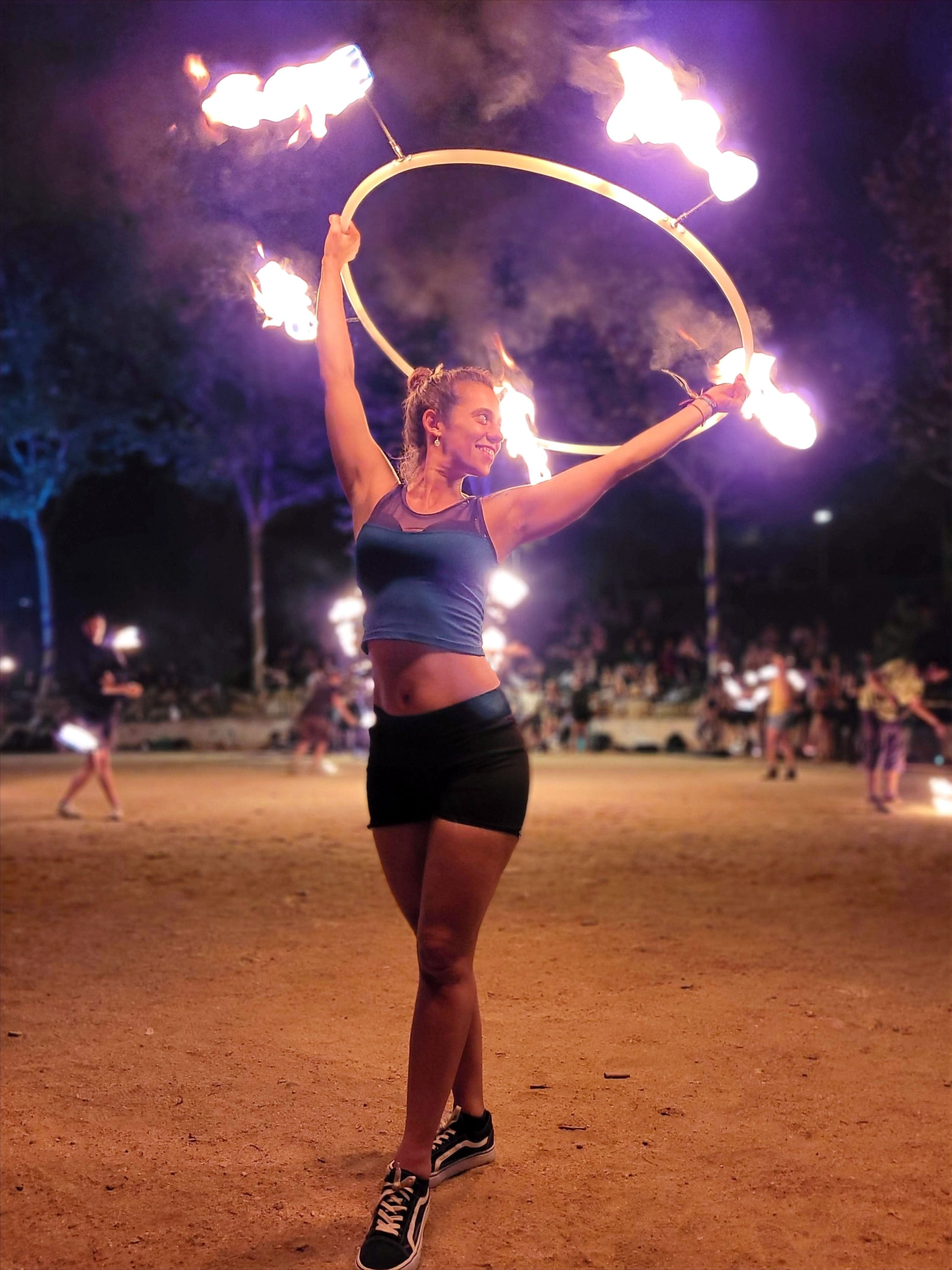 Fire Hula Hoop Collapsible from Kosmos Juggling Kosmos