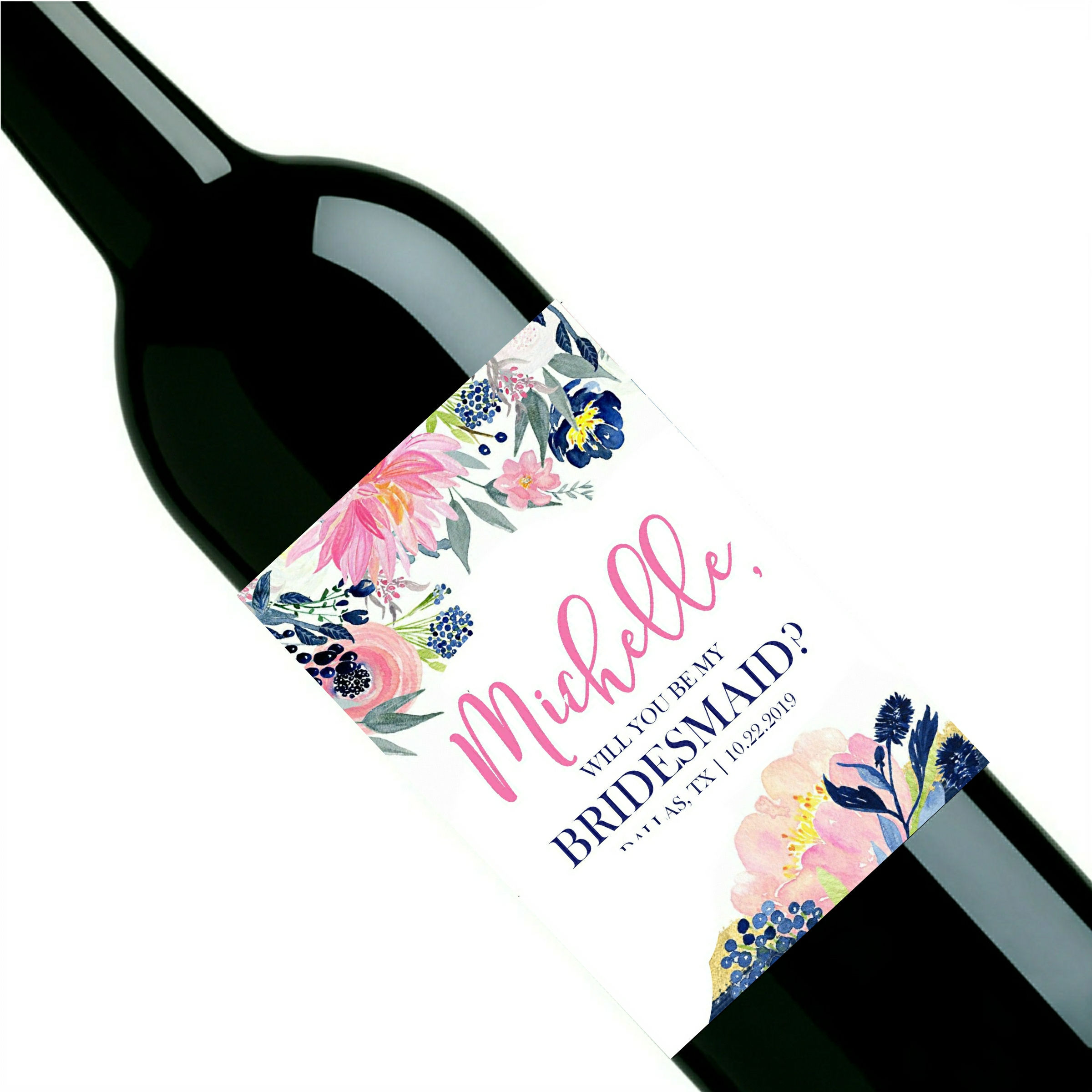 Bridesmaid Wine Label