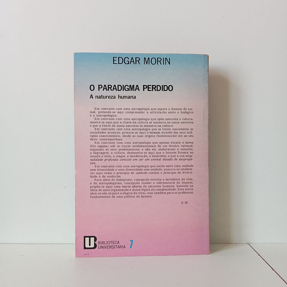 Miniatura: O Paradigma Perdido - Edgar Morin