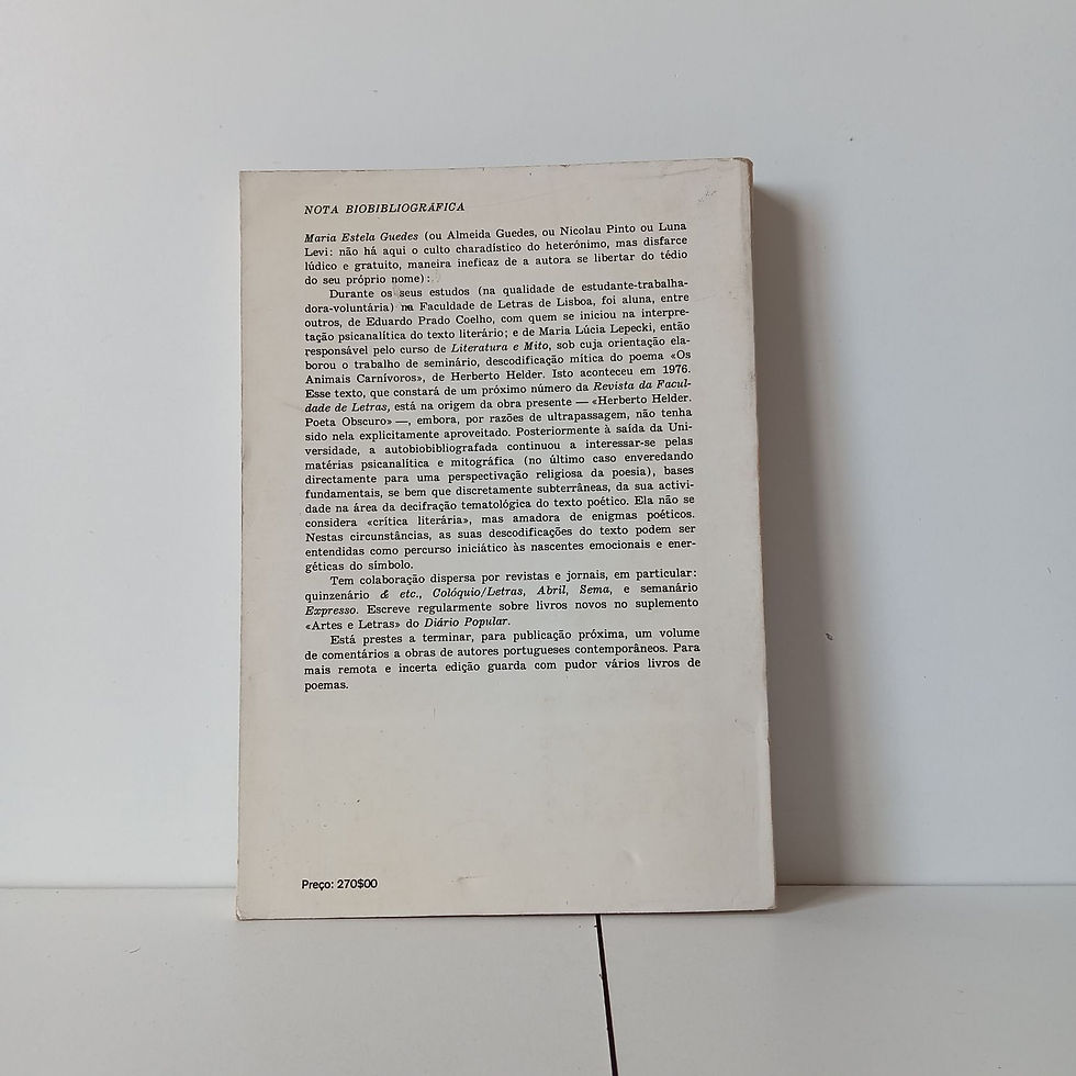 Miniatura: Herberto Helder, Poeta Obscuro - Maria Estela Guedes