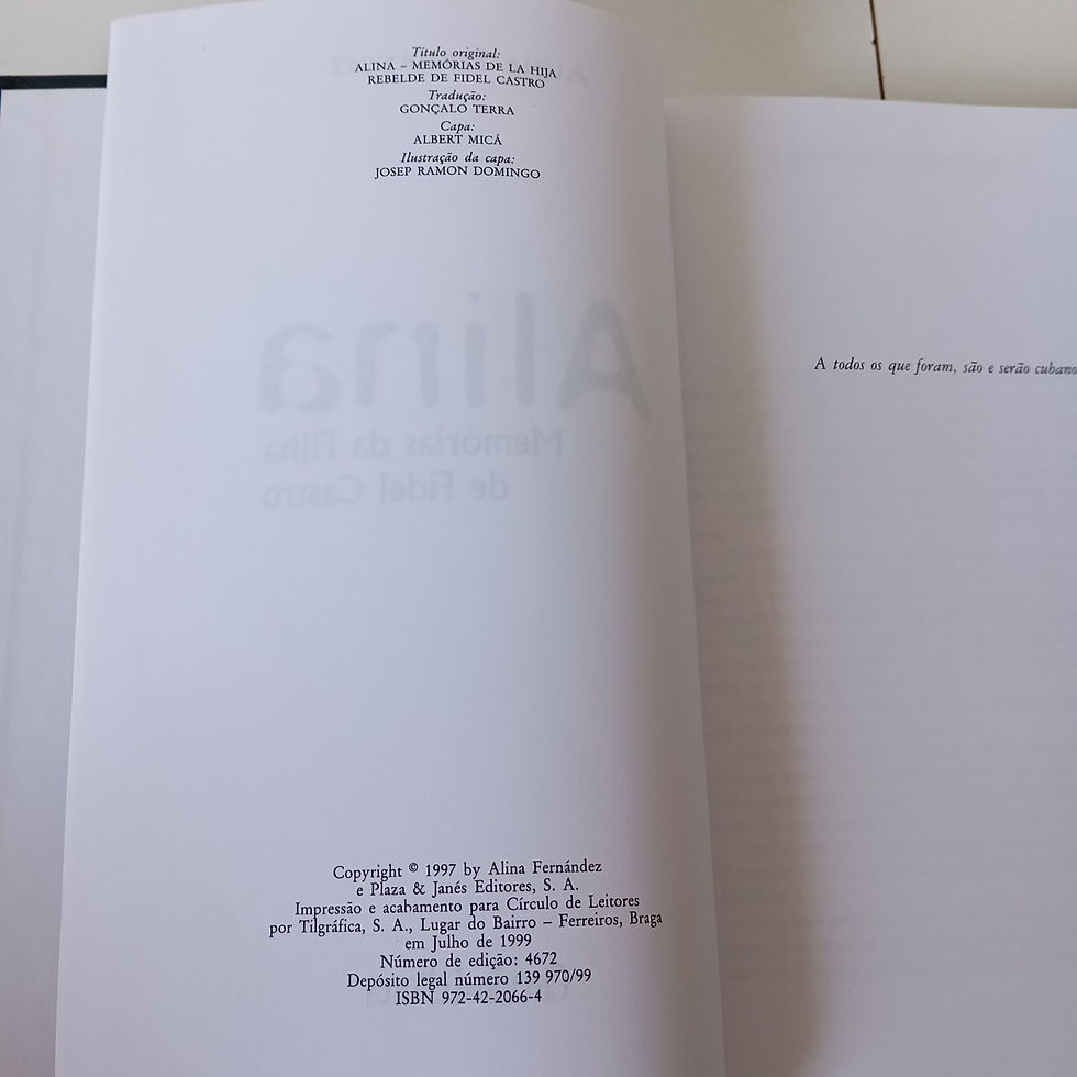Miniatura: Alina - Memórias Da Filha De Fidel Castro - Alina Fernández