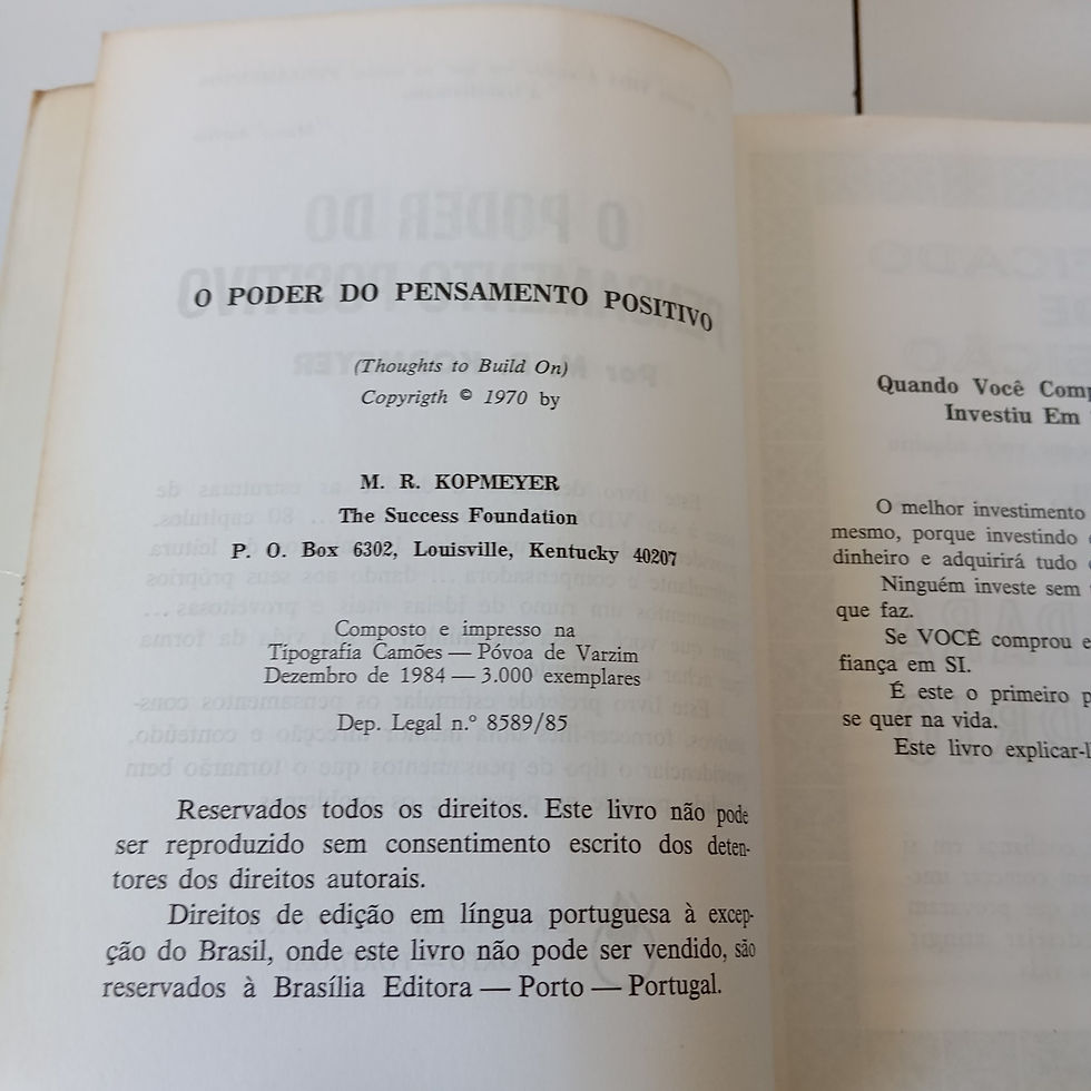 Miniatura: O Poder Do Pensamento Positivo - M. R. Kopmeyer