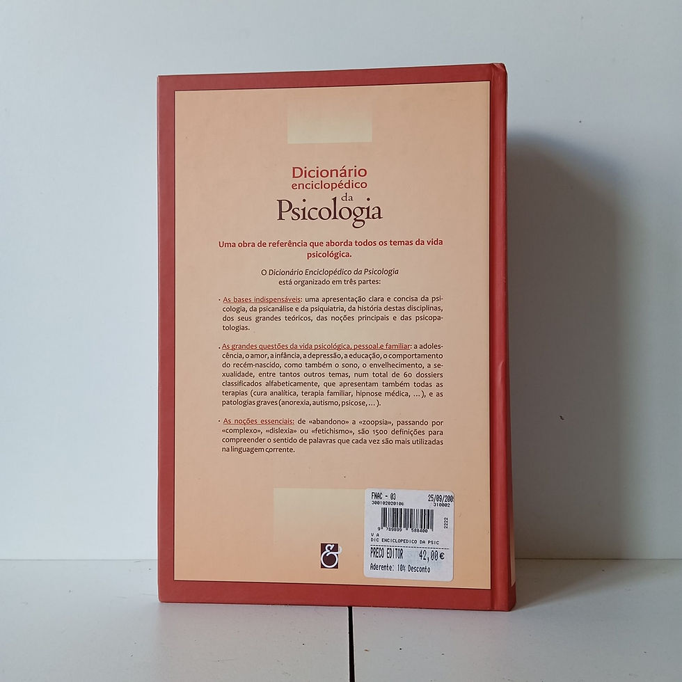 Miniatura: Dicionário Enciclopédico Da Psicologia