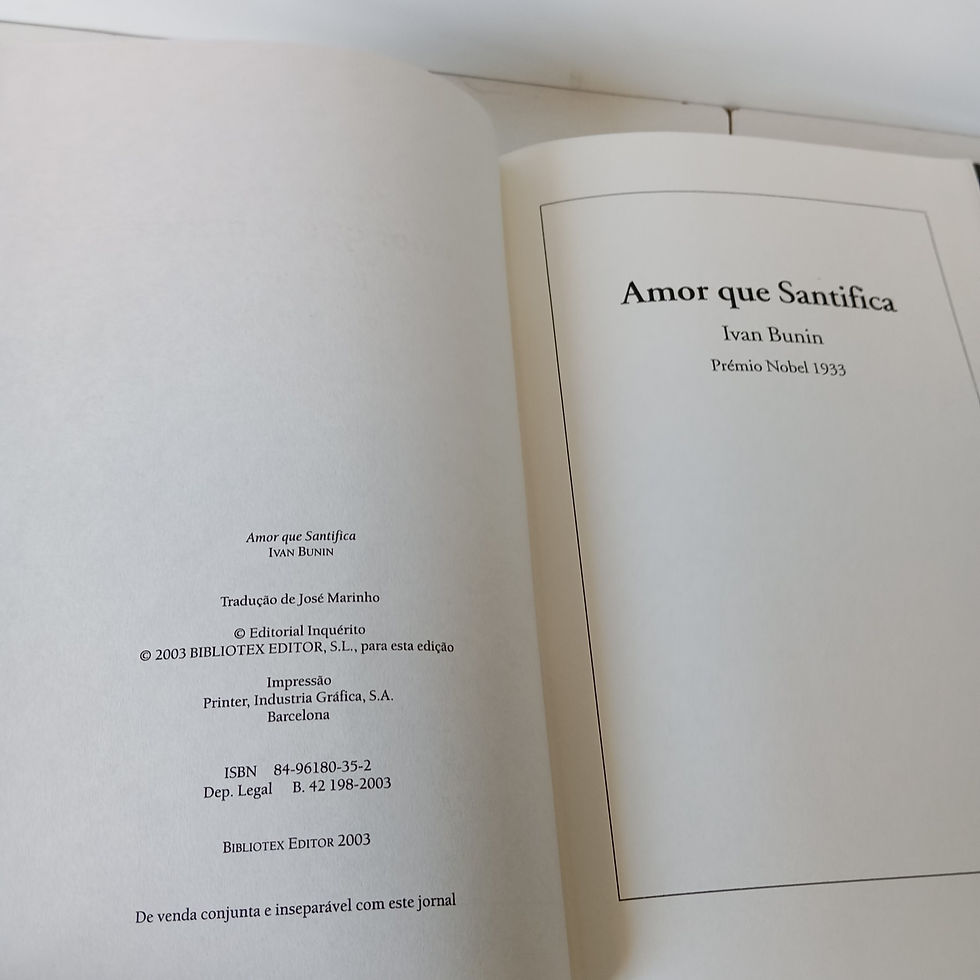Miniatura: Amor Que Santifica - Ivan Bunin