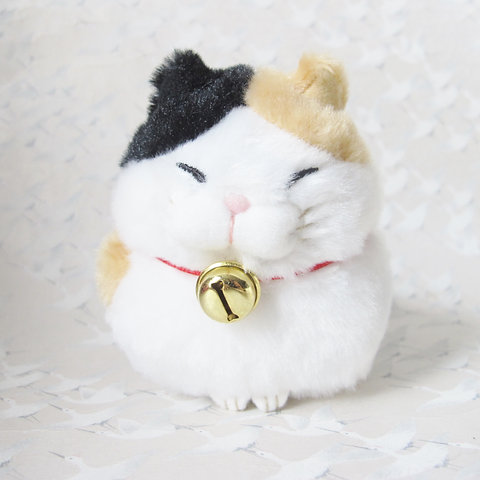 peluche chat tricolore