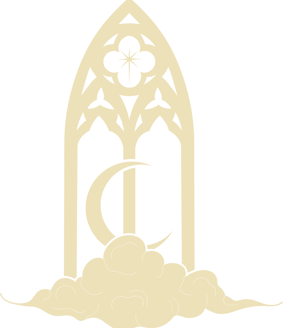 After Dark's logo mark: a cathedral window with a moon and cloud.
