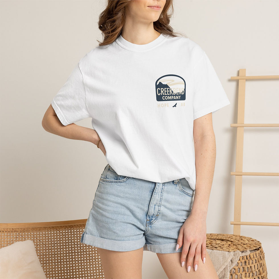Thumbnail: Cree Bay Company Graphic T-Shirt — Live Music & Local Flavor Chest Logo