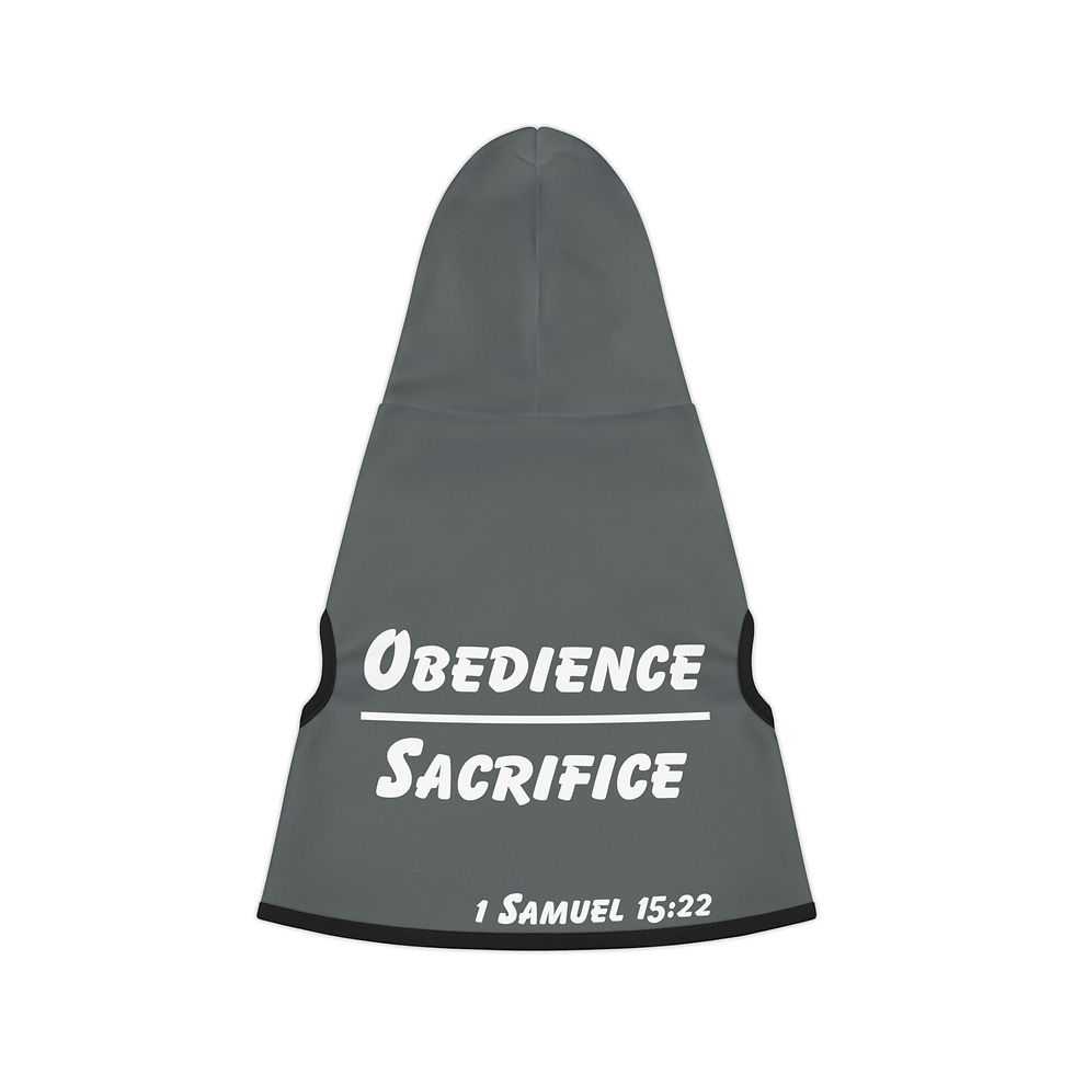 Thumbnail: Obedience Over Sacrifice Pet Hoodie