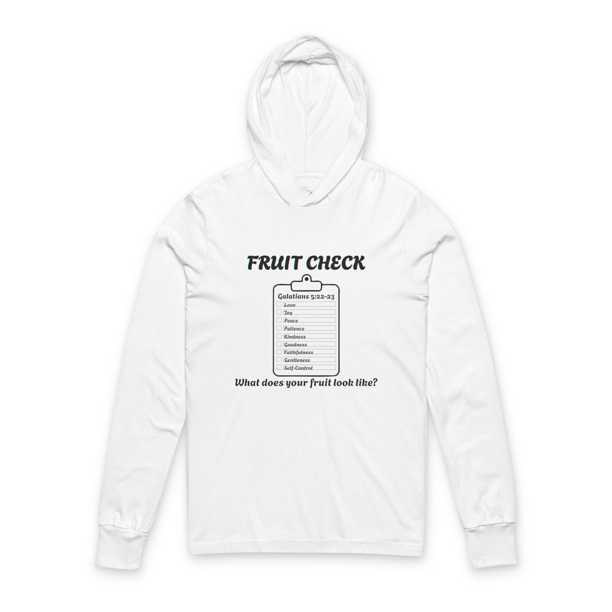 Fruit Check Hooded Long Sleeve Tee