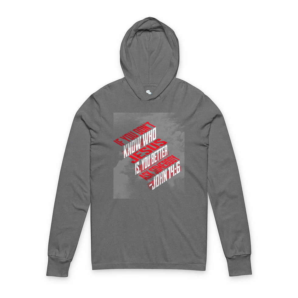 Thumbnail: Ask Somebody Hooded Long Sleeve Tee