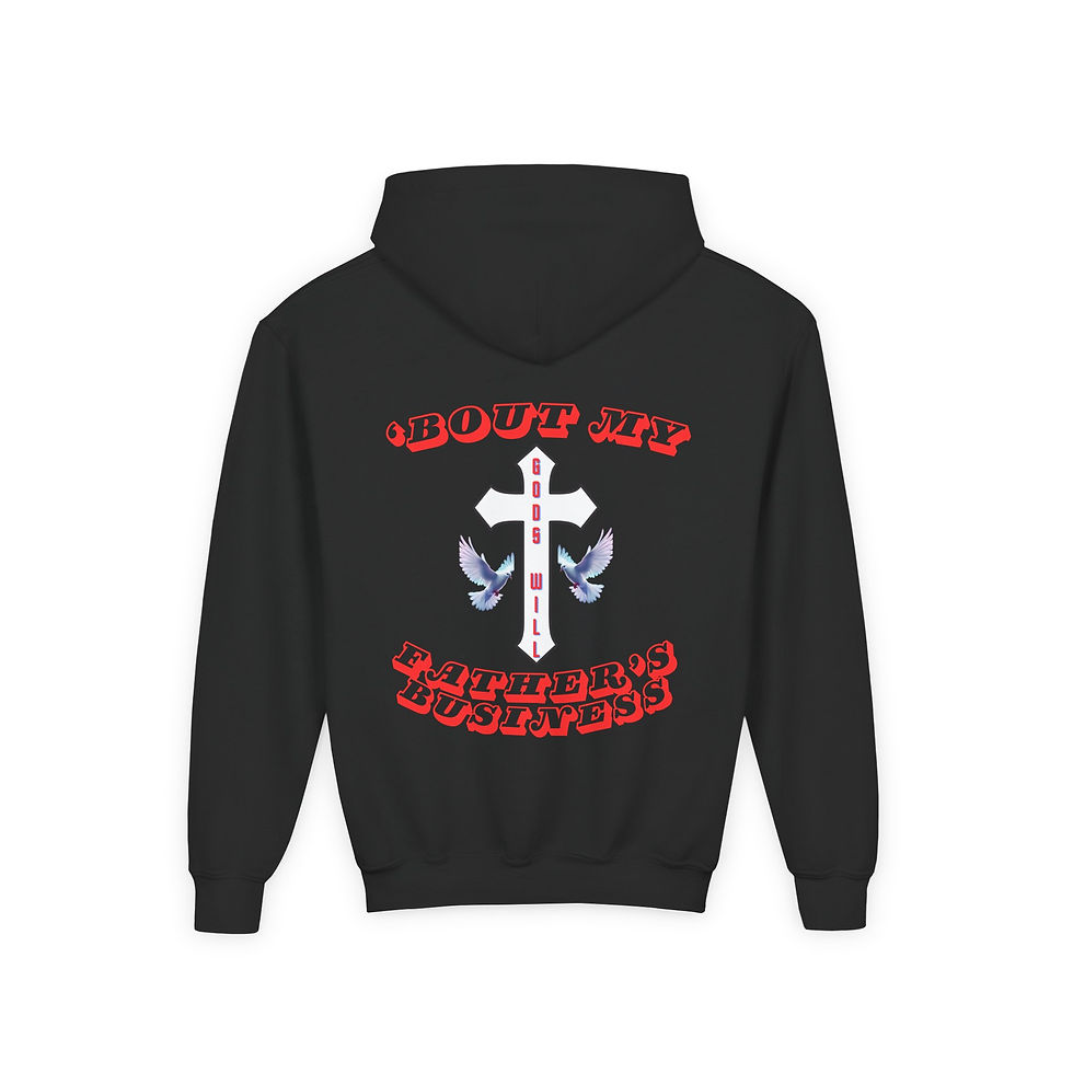 Thumbnail: King's Kid Youth Hoodie (Red)