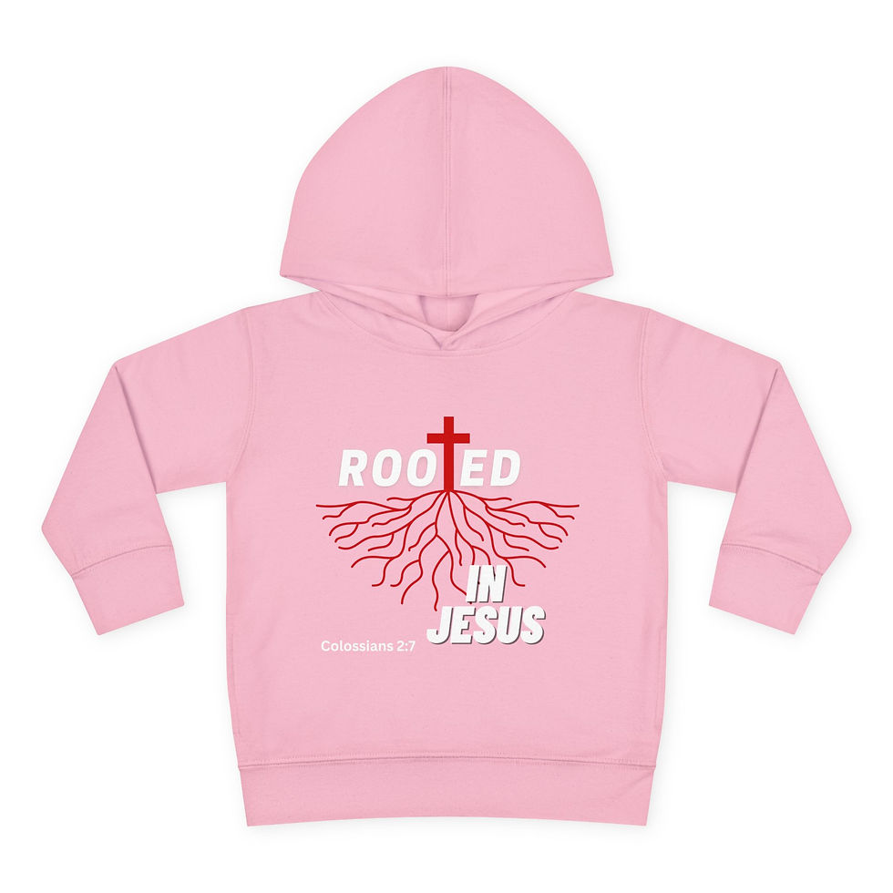 Thumbnail: Rooted in Jesus Toddler Fleece Hoodie