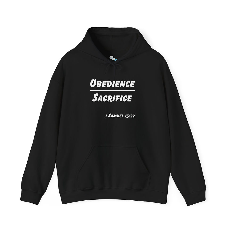 Thumbnail: Obedience Over Sacrifice Heavy Hoodie
