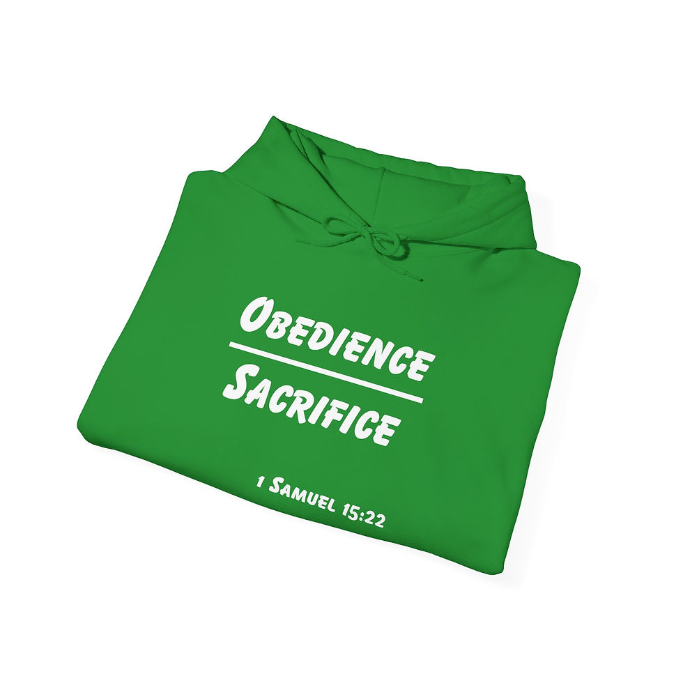 Thumbnail: Obedience Over Sacrifice Heavy Hoodie