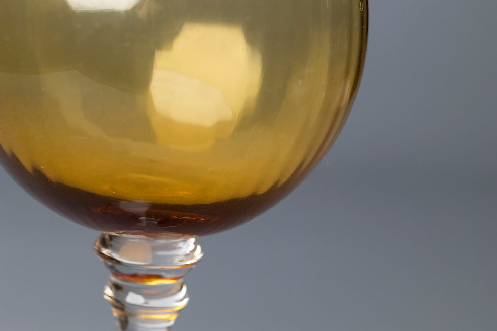 Optic Bowl with Clear Faceted Stem Year: Circa 1960s–1970s