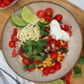 Busy Proof: Fresh Lime Beef Taco Meal Prep Bowls
