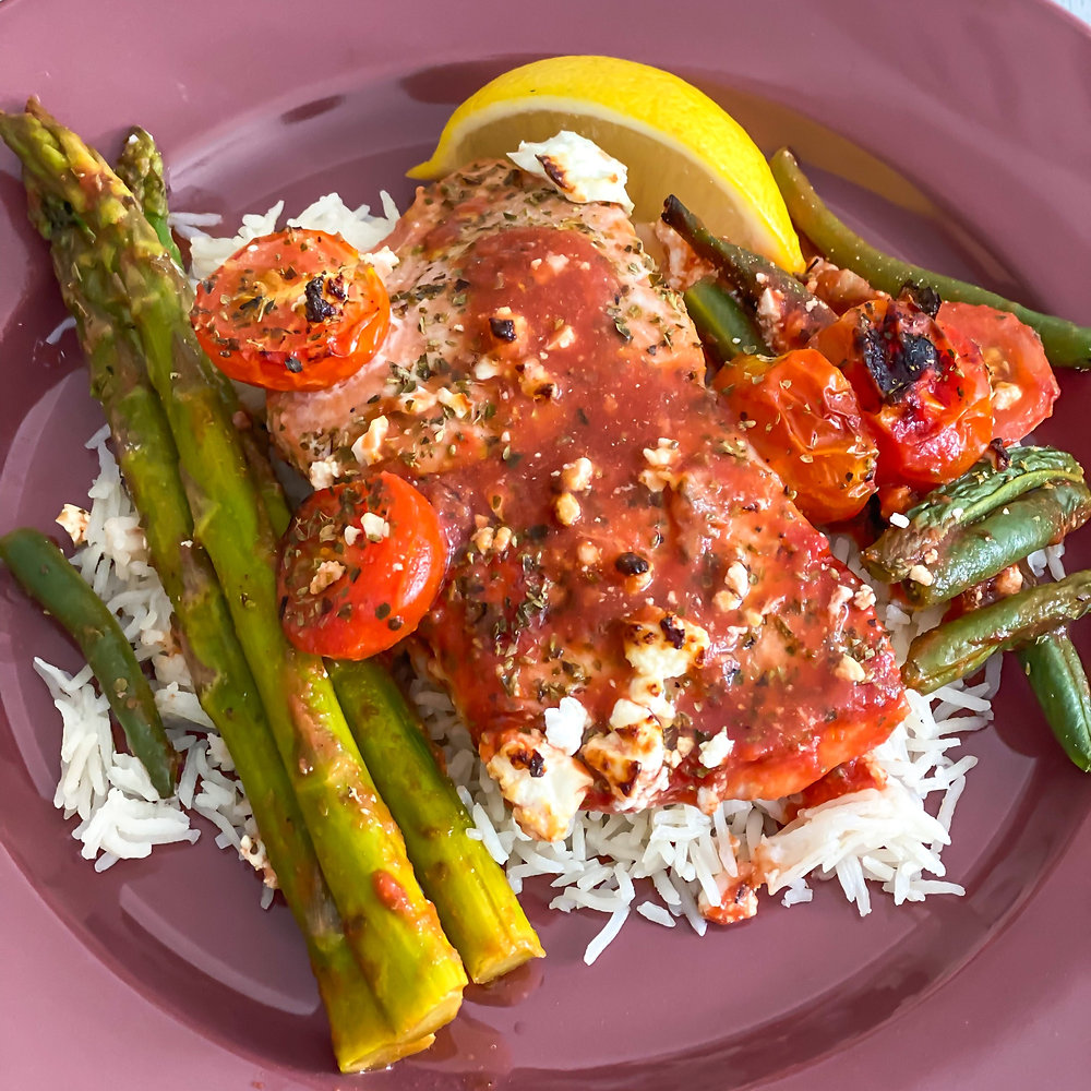 Mediterranean Baked Salmon