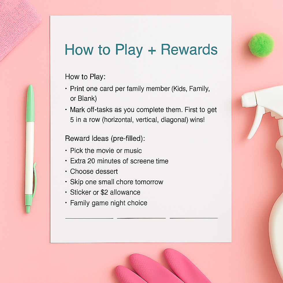 Thumbnail: Family Cleaning Bingo – Got It Maid Edition | Fun Printable Chore Game for Kids
