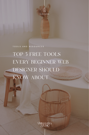 Top 5 Free Tools Every Beginner Web Designer Should Know About