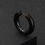 Thumbnail: 5 Pairs Black Unisex Earrings Set Stainless Steel Piercing Hoop Earrings for Me