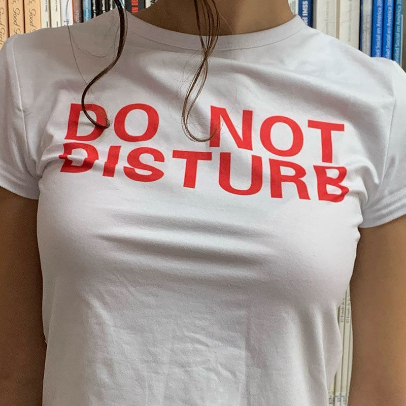 Thumbnail: 90s FUTURE MILF Stars Print T-shirts Fashion Casual O Neck Short Sleeve Crop To