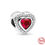 Thumbnail: New Silver 925 Red Series DIY Jewelry Lipstick High Heels Love Heart Dumbbell A