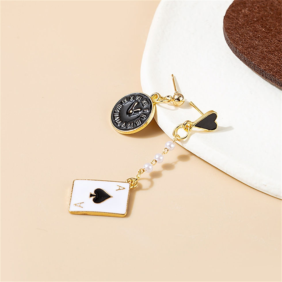 Thumbnail: Stainless Steel Poker Card Ace of Spades Pendant Chain Necklace For Women Men P